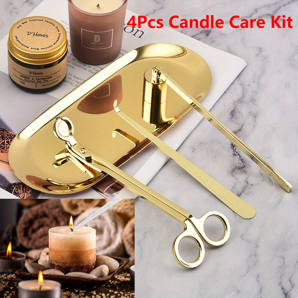 Candle Making Supplies - 4 قطعة/المجموعة الفاخرة مجموعة العناية بالشموع