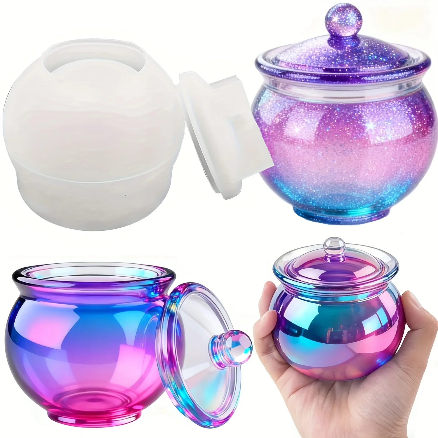 Candle Making Set - مجموعة واحدة من قوالب الراتنج المستديرة