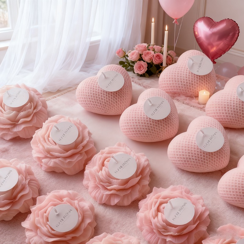 قطعتان قالب سيليكون على شكل قل - مراجعة Candle Making Bath وسعره