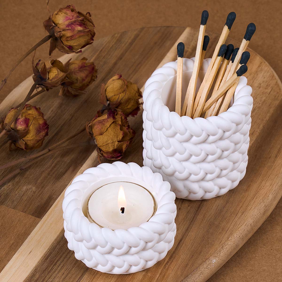 1/2/3/4 أرضيات حبل القنب شمعة  - مراجعة Candle Making Jars وسعره