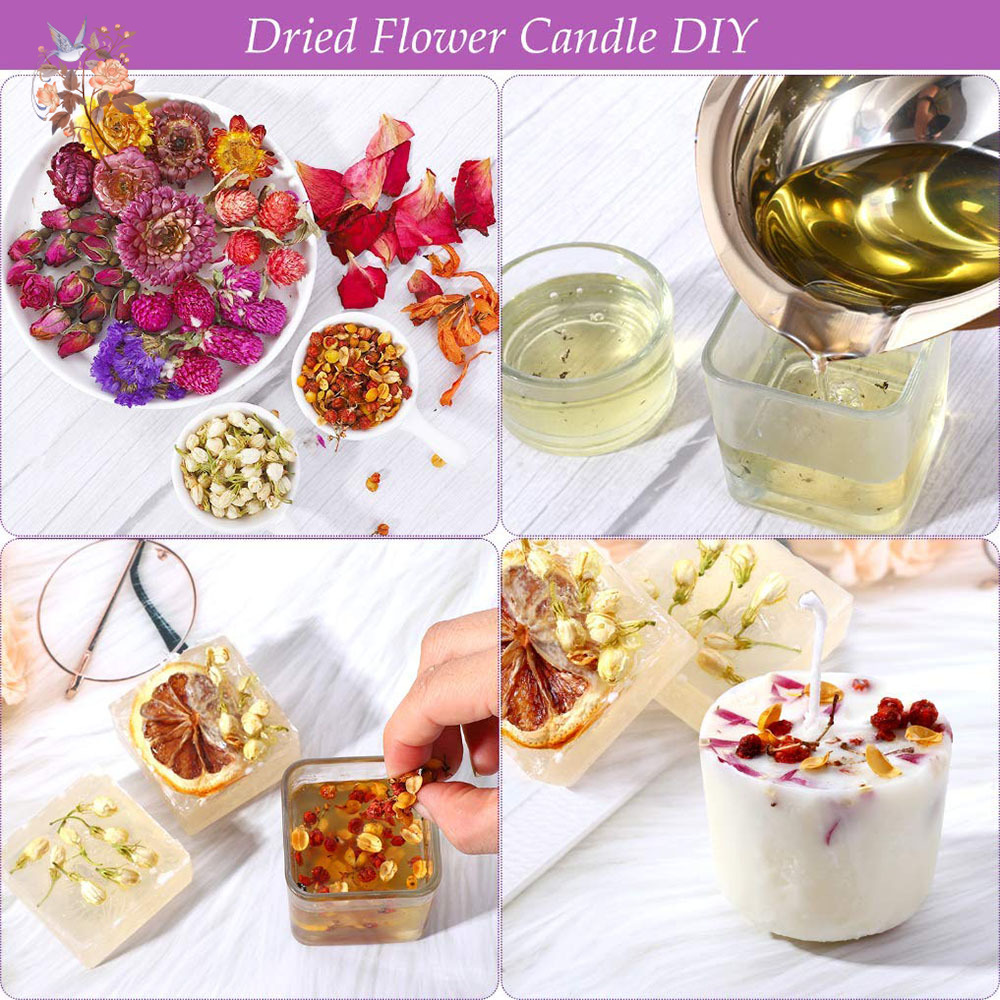 15 كيسًا من الزهور المجففة، مج - مراجعة Candle Making Bath وسعره