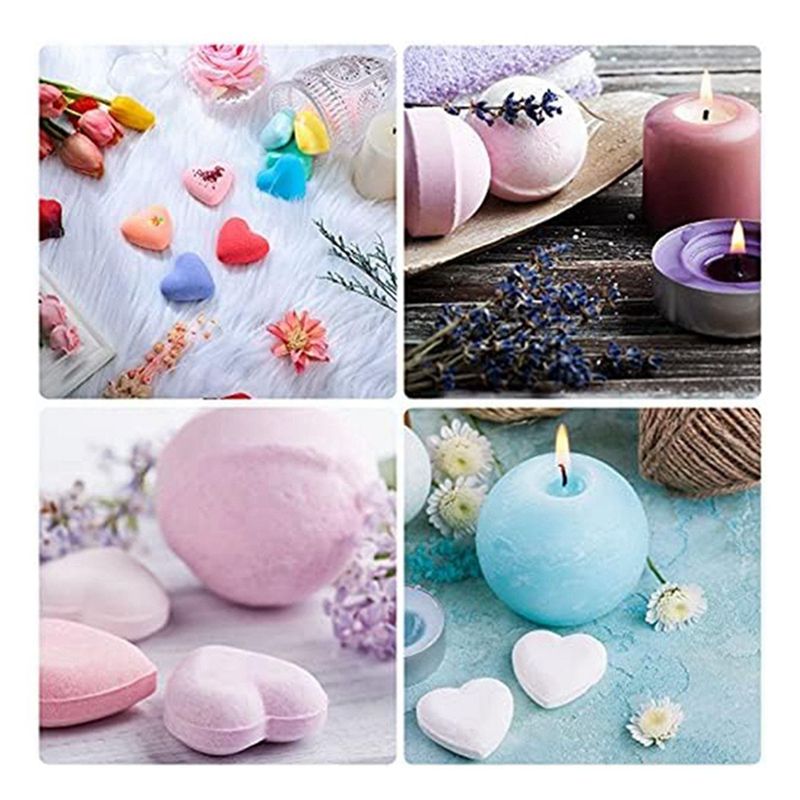 ABKS-24 قطعة، 6 أشكال، قوالب ض - مراجعة Candle Making Bath وسعره