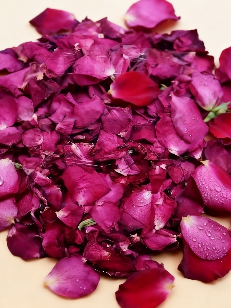 بتلات الورد المجففة الطبيعية ل - مراجعة Candle Making Bath وسعره