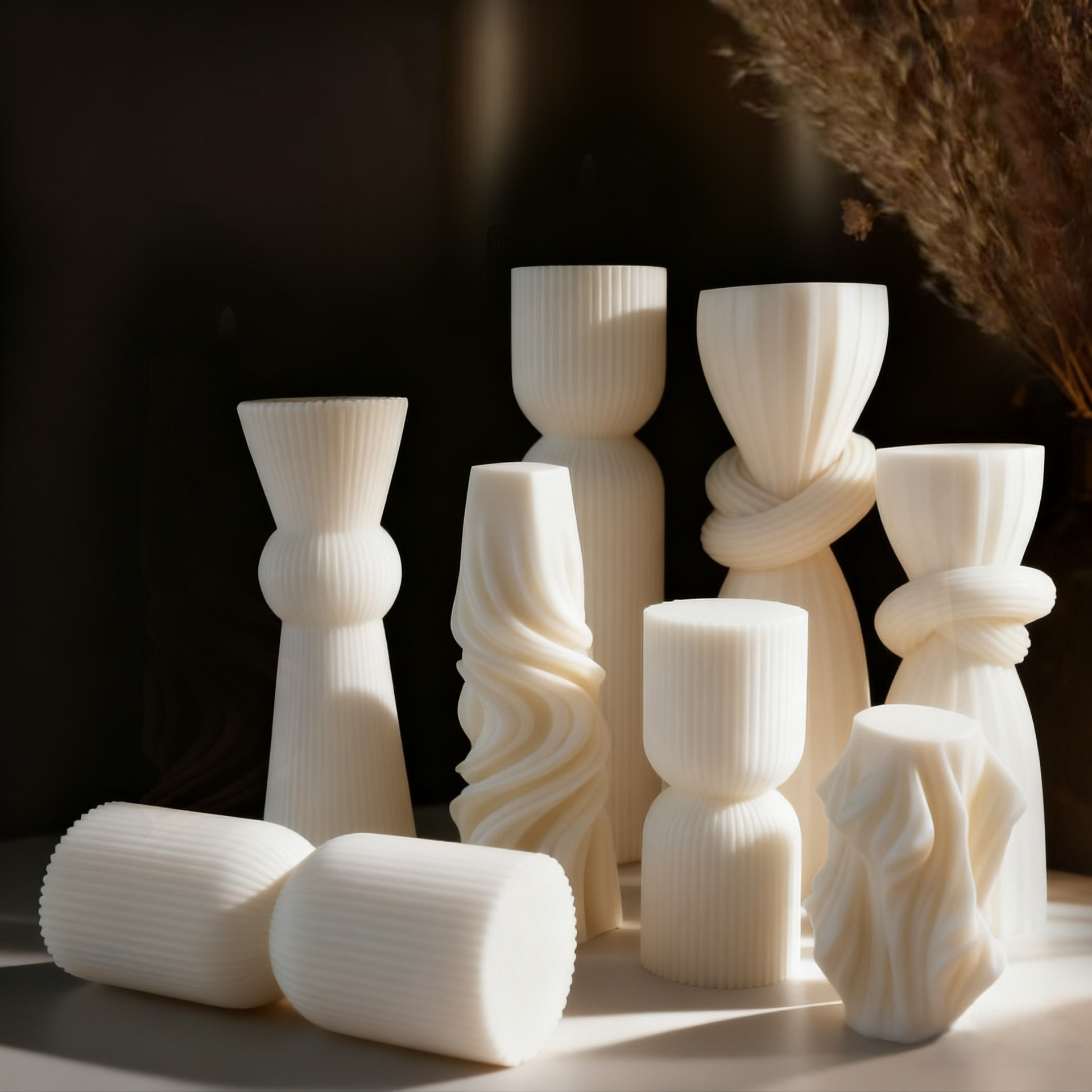 شمعة معطرة بيضاء بتصميم اسكندن - مراجعة Candle Making Essentials وسعره