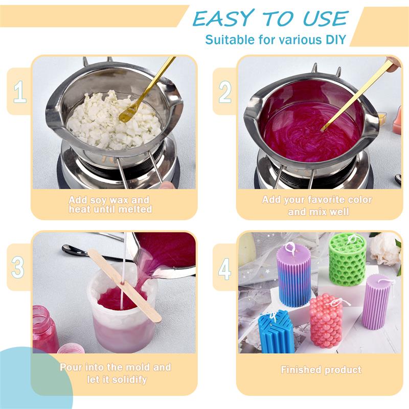100/500 جرام/1 كجم شمع الصويا  - مراجعة Candle Making Experience وسعره